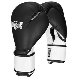 Перчатки боксерские fight empire, spartacus, черно-белые, размер 8 oz