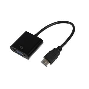 Переходник luazon pl-001, hdmi-vga, провод 0.2 м, черный