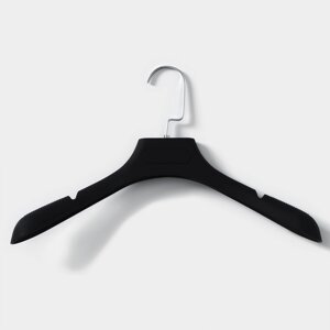 Плечики - вешалка для одежды, 394,422,5 см см, размер 40-42, покрытие soft-touch, цвет черный