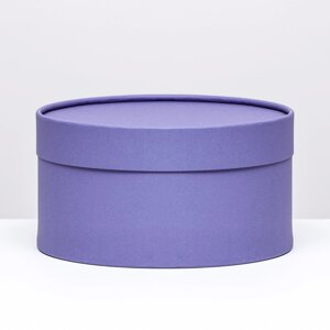 Подарочная коробка фиолетовая, завальцованная без окна, 21х11 см