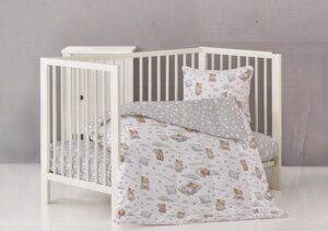 Постельное белье набор в детскую кроватку из перкали люкс