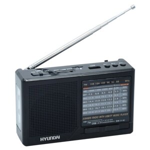 Радиоприёмник Hyundai H-PSR140 черный