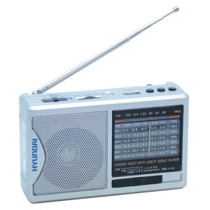 Радиоприёмник Hyundai H-PSR160 серебро