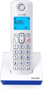 Радиотелефон Alcatel S230 белый/синий