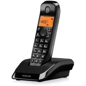 Радиотелефон Motorola Dect S1201 черный АОН