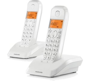 Радиотелефон Motorola Dect S1202 белый АОН