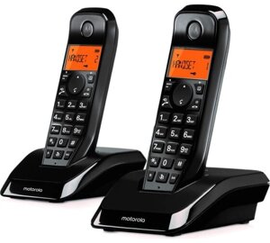 Радиотелефон Motorola Dect S1202 черный АОН