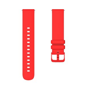Ремешок для часов, 20.5 мм, силикон, красный
