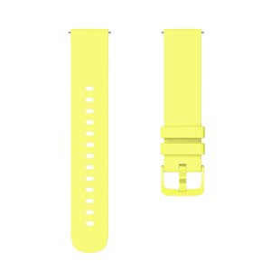 Ремешок для часов, 20.5 мм, силикон, желтый