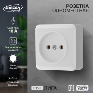 Розетка одноместная luazon lighting