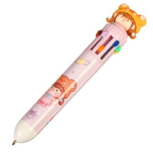 Ручка шариковая 10-цветная 0,5 мм