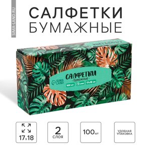 Салфетки бумажные в коробке