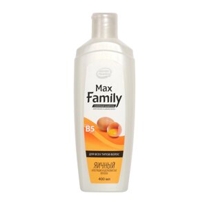 Семейный шампунь maxfamily для всех типов волос яичный, 400 мл