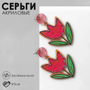 Серьги акрил