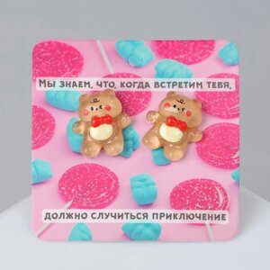 Серьги пластик