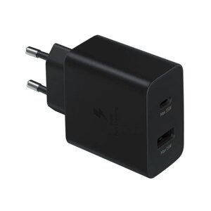 Сетевое зарядное устройство Samsung 35W Black (1xUSB-C, 1xUSB-A) (EP-TA220NBEGEU)