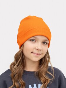 Шапка детская в оранжевом цвете