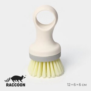 Щетка для посуды raccoon breeze, круглая, 125 см, ворс 2,5 см