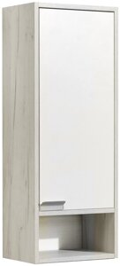 Шкаф подвесной Акватон Флай Белый/Дуб Крафт белый правый (1A237903FAX1R)