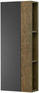 Шкаф подвесной Акватон Терра 35 Дуб Кантри/Антрацит для зеркала (1A247103TEKA0)