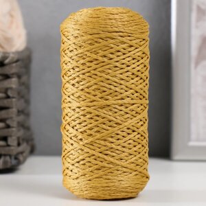 Шнур для вязания 100% полиэфир 1мм 200м/7510гр (07-золотой)