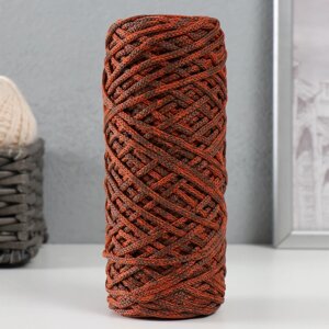 Шнур для вязания 35% хлопок,65% полипропилен 3 мм 85м/16010 гр (рябина/шоколад)