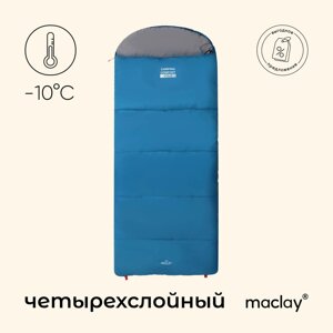 Спальный мешок maclay camping comfort cold, одеяло, 4 слоя, правый, 220х90 см,10/5°с