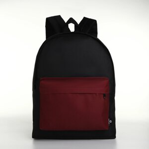 Спортивный рюкзак, textura, 20 литров, цвет черный/бордовый
