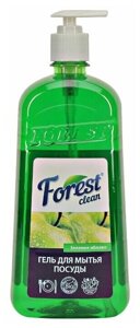 Средство для мытья посуды Forest Clean Зеленое яблоко Гель 1л