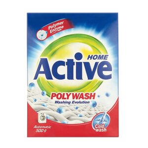 Средство для стирки ACTIVE Стиральный порошок автомат Poly Wash, 450г (511701036)