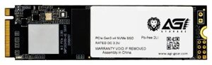 SSD накопитель AGI AI198 M. 2 2280 PCI-E 3.0 x4 512gb (AGI512G16AI198)