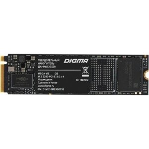 SSD накопитель digma mega M2 M. 2 2280 512gb (DGSM3512GM23T)