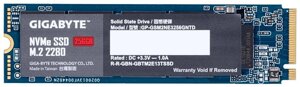 SSD накопитель gigabyte 256гб M. 2 2280 (GP-GSM2ne3256GNTD)