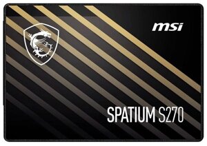 SSD накопитель MSI spatium S270 SATA 2.5 240GB