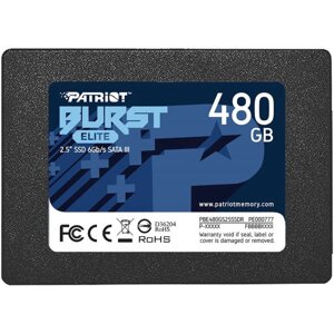 SSD накопитель patriot burst elite 480гб/2.5/SATA III (PBE480GS25SSDR)