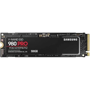 SSD накопитель samsung 980 PRO 500гб M. 2 2280 PCI-E x4 nvme (MZ-V8p500BW)