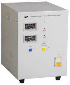 Стабилизатор напряжения IEK СНИ1 10кВА однофазный серый (IVS10-1-10000)