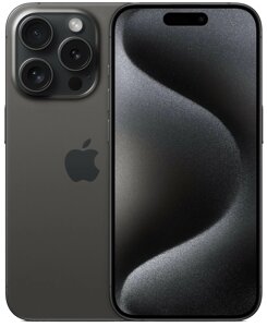 Телефон Apple iPhone 15 Pro (A3104) 128Gb черный титан (MTQ43ZA/A)