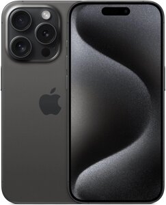 Телефон Apple iPhone 15 Pro (A3104) 256Gb черный (MV953CH/A)