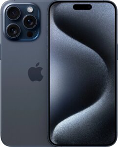Телефон Apple iPhone 15 Pro Max (A3105) 512Gb синий титан (MU6X3J/A)