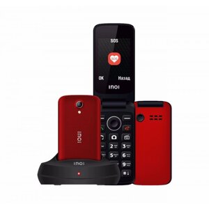 Телефон Inoi 247B Red (С док-станцией)