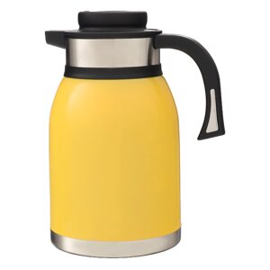 Термос-кофейник hot cold, 2 л, сохраняет тепло до 24 ч, желтый