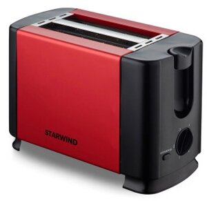 Тостер Starwind ST1102 красный/черный