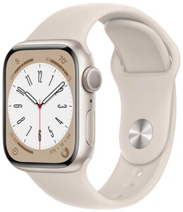Умные часы Apple Watch Series 8 А2771 45мм сияющая звезда (MNUQ3LL/A)