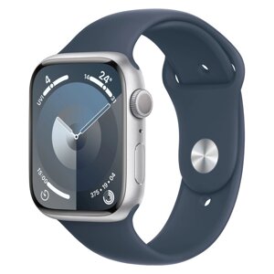 Умные часы Apple Watch Series 9 (A2978)41мм серебристый/синий (MR913ZP/A)