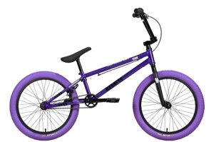 Велосипед взрослый Stark Madness BMX 4 серо-фиолетовый/черный/фиолетовый (HQ-0014376)