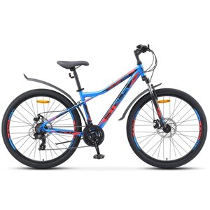 Велосипед взрослый STELS Navigator-710 MD 27.5 V020 Синий/чёрный/красный (LU093864*LU084138*18)