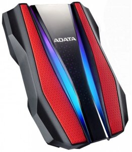 Внешний жесткий диск A-data USB3.2 2TB RED (AHD770G-2TU32G1-CRD)