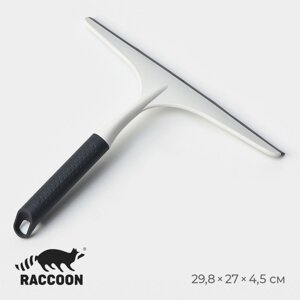 Водосгон для окон и зеркал raccoon breeze, удобная ручка, 29,527 см