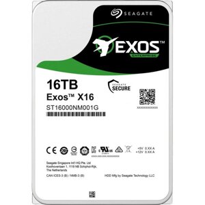 Жесткий диск seagate exos X16 16тб HDD SATA III (ST16000NM001G)